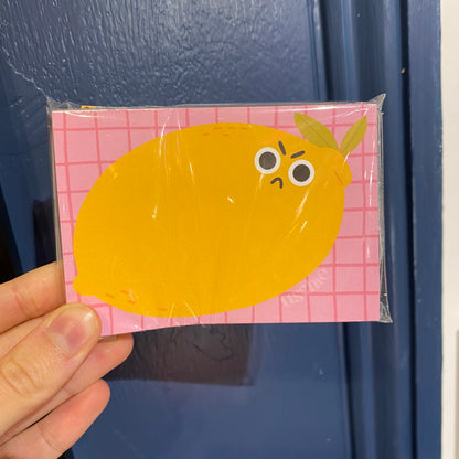Lemon notepad designed by Uschie