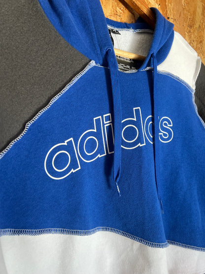Reworked Brand Top, Cropped Hoody By Latham Street