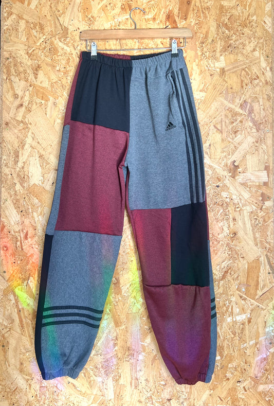Reworked Brand E-vapour 8 patched joggers By Latham Street