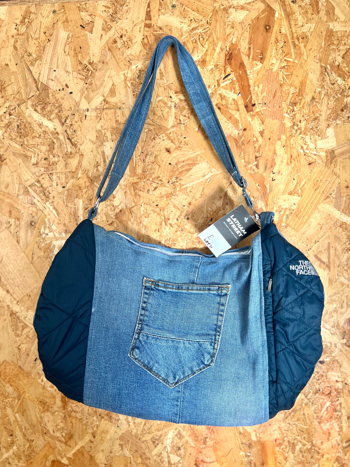 Reworked Brand Denim Bag By Latham Street