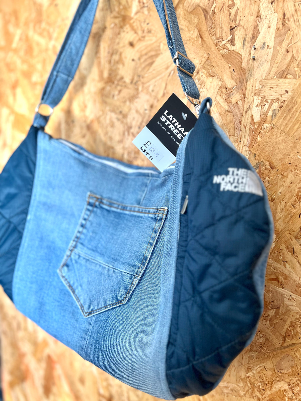 Reworked Brand Denim Bag By Latham Street