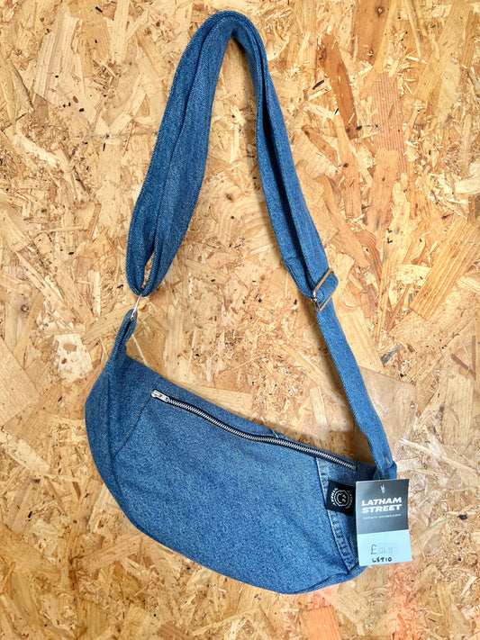 Reworked Brand Denim Bag By Latham Street