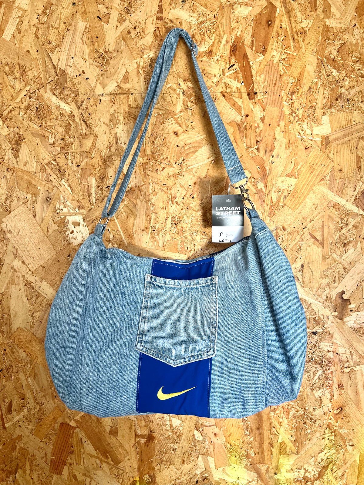 Reworked Brand Denim Bag By Latham Street