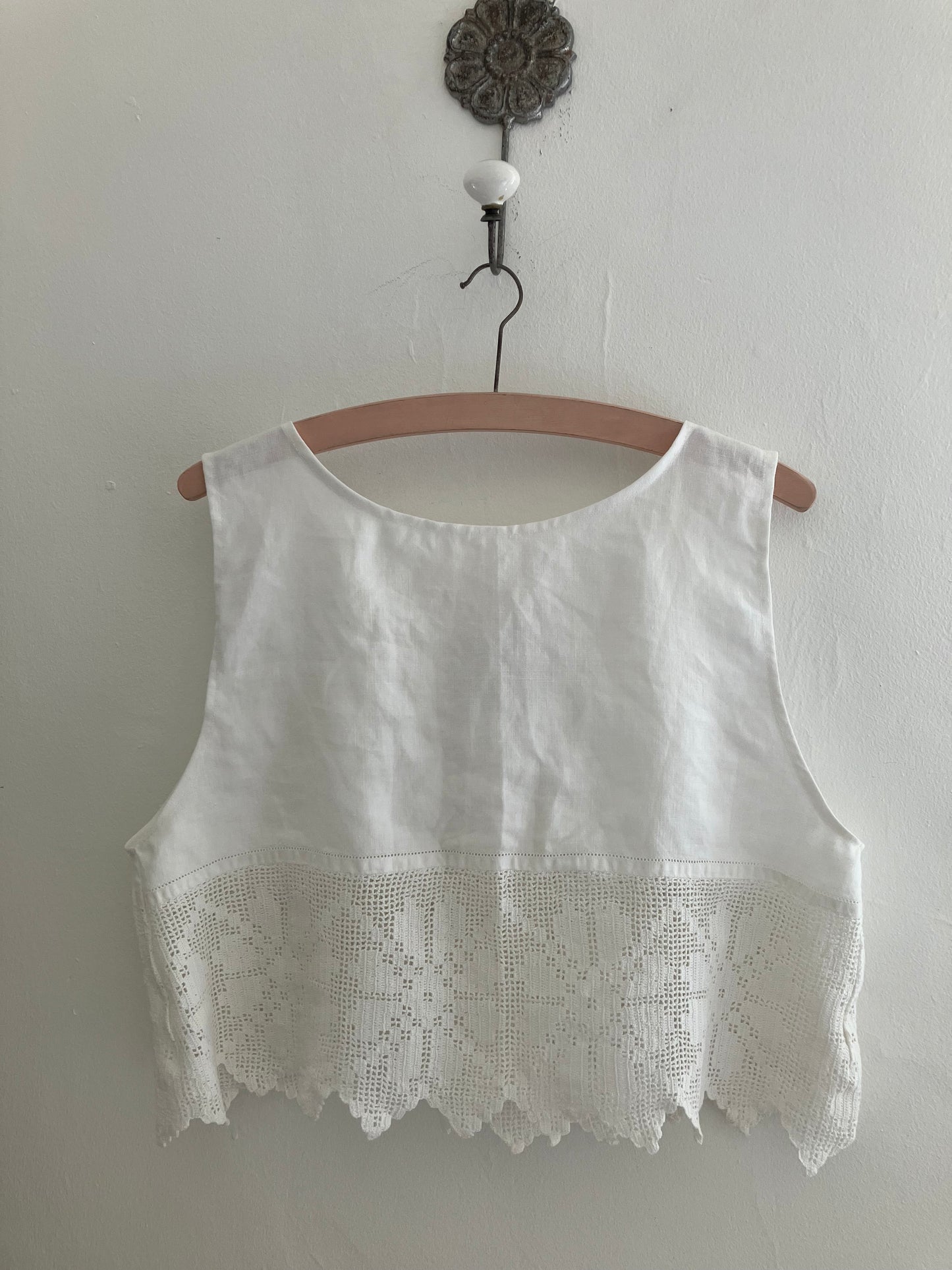 Cotton and Lace Top Top  By Here You Are
