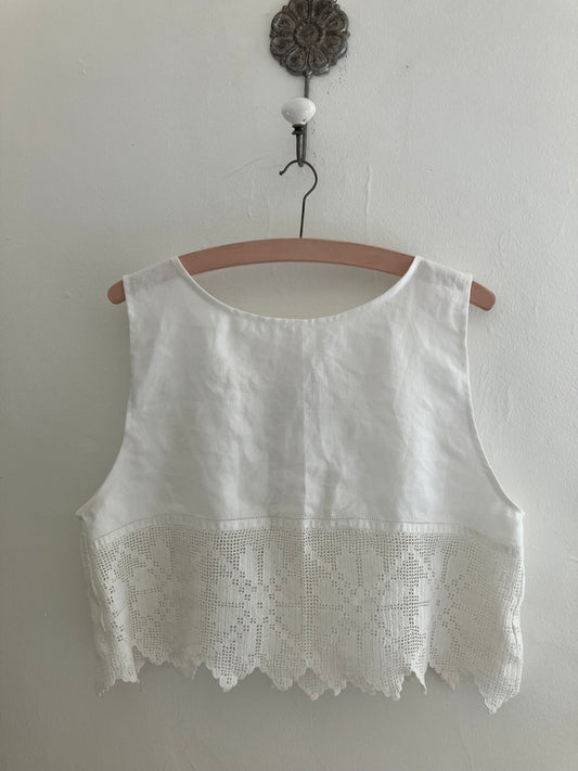 Cotton and Lace Top Top  By Here You Are
