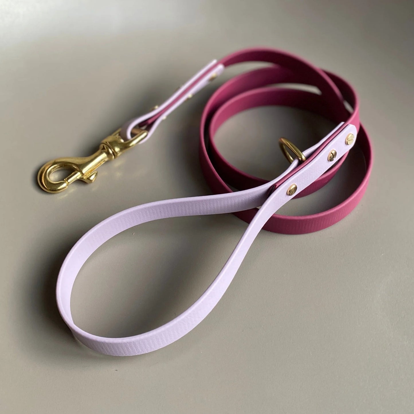 Margot Colourblock BioThane®  Red Dog Lead By Frank's Goods