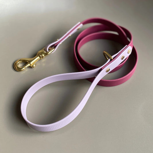 Margot Colourblock BioThane®  Red Dog Lead By Frank's Goods