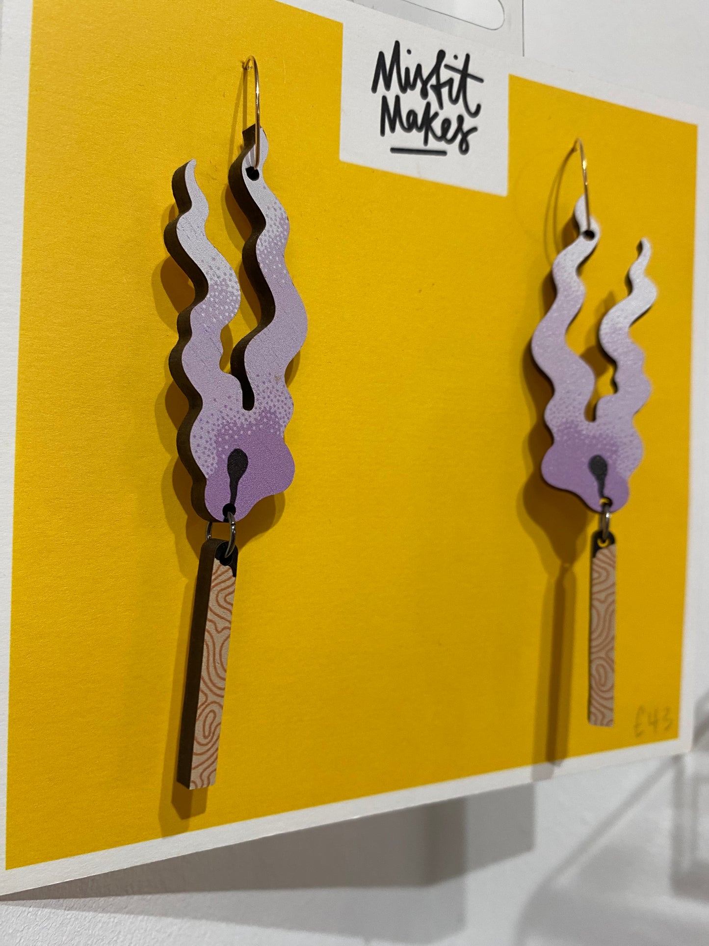 Lit Earrings by Misfit Makes