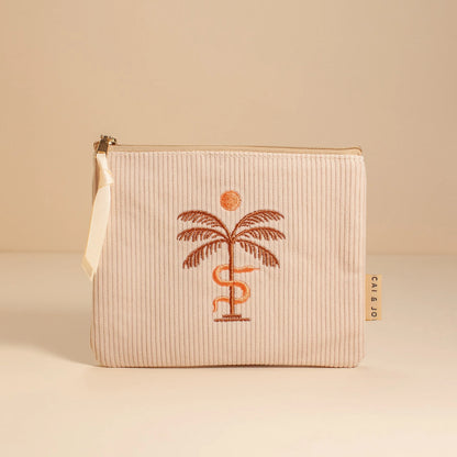 Corduroy Pouch in Stone by CAI & JO
