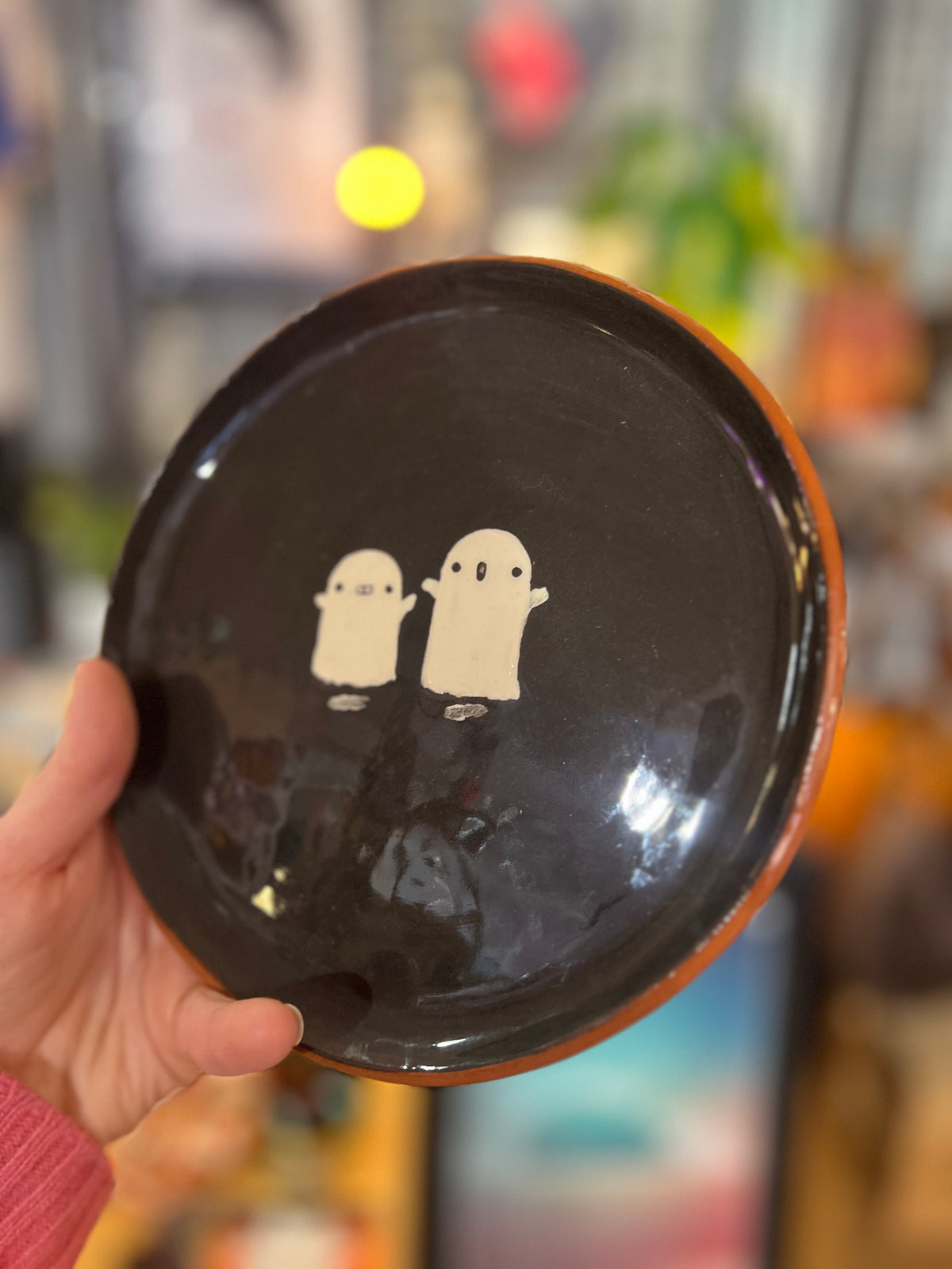 Classic Ceramic Ghosts Plate by REBECCA EDELMANN Ceramics
