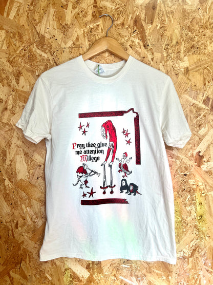 'Pray thee give me attention Milage' T-Shirt By Pickle Palace