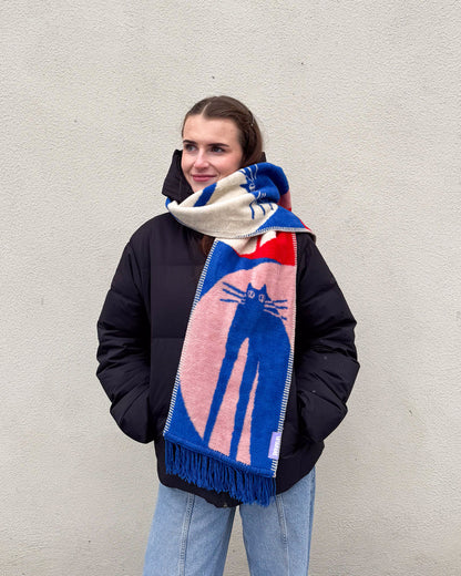 Cat Design Cozy Scarf By Panama