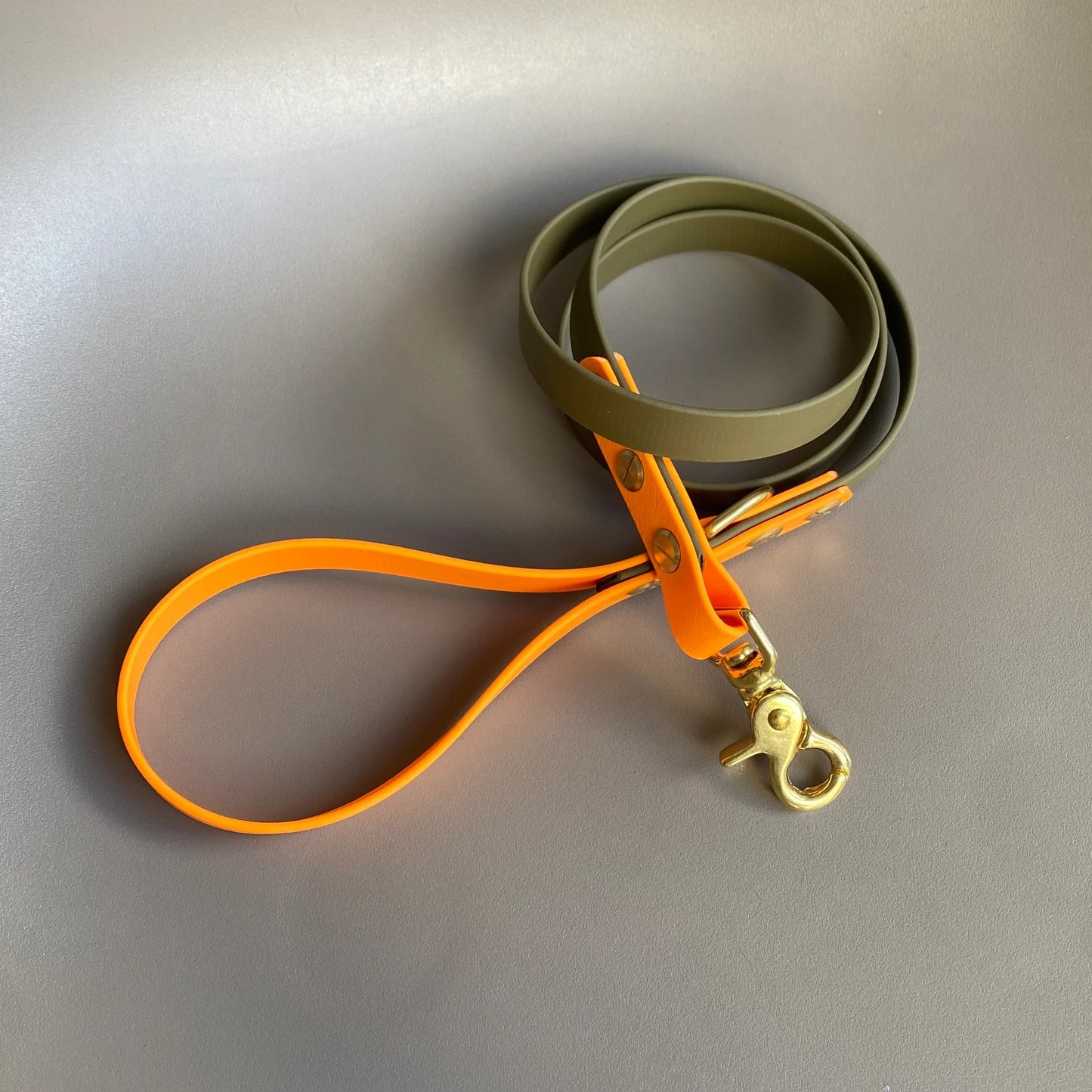 Dougie Colourblock BioThane®  Red Dog Lead By Frank's Goods