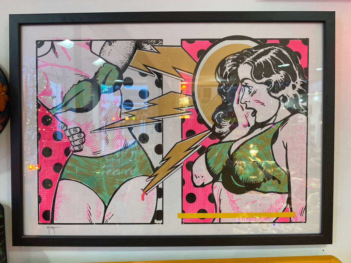 POP ART style Exclusive ORIGINAL & SIGNED Art signed by Minty