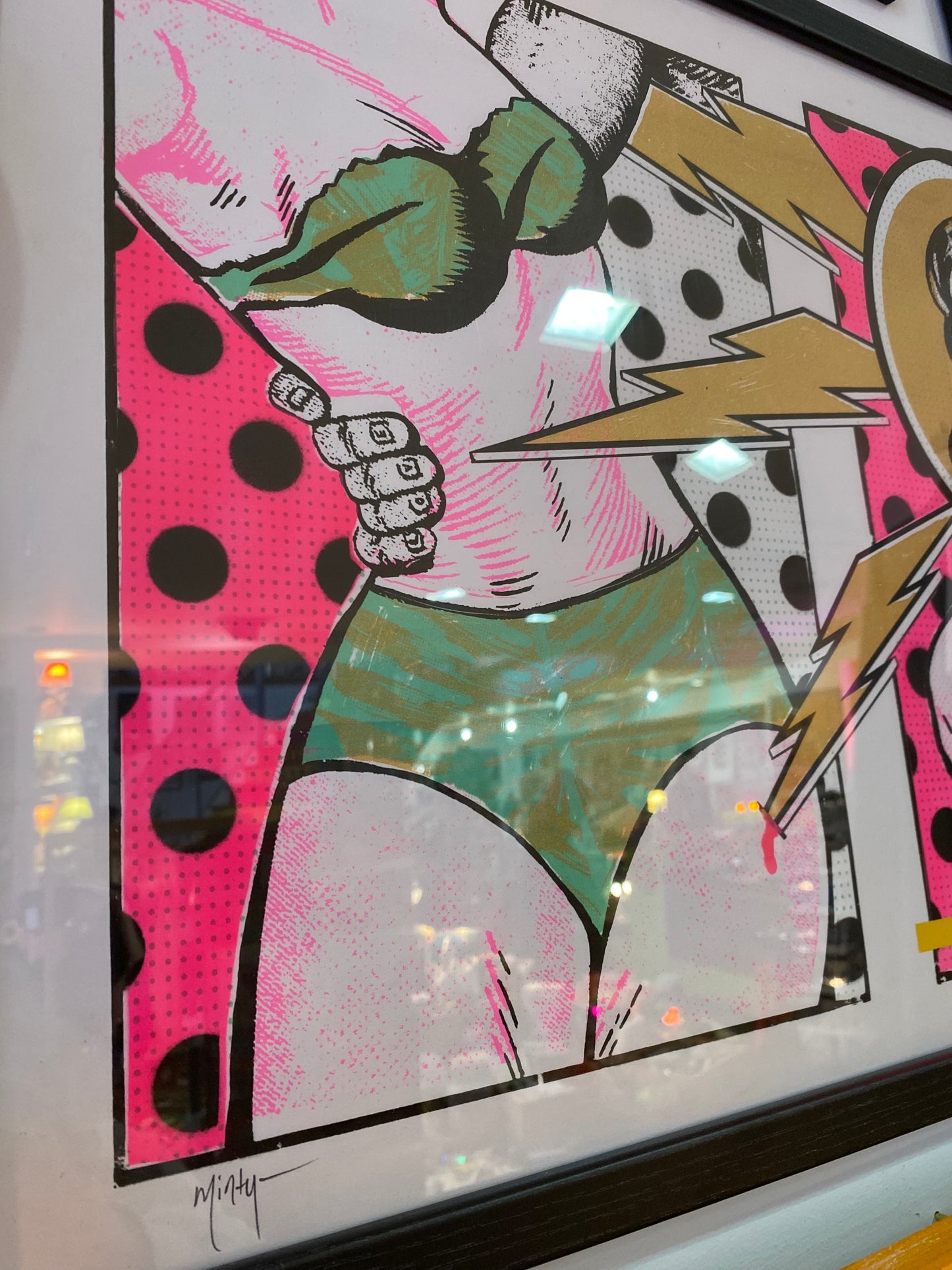 POP ART style Exclusive ORIGINAL & SIGNED Art signed by Minty