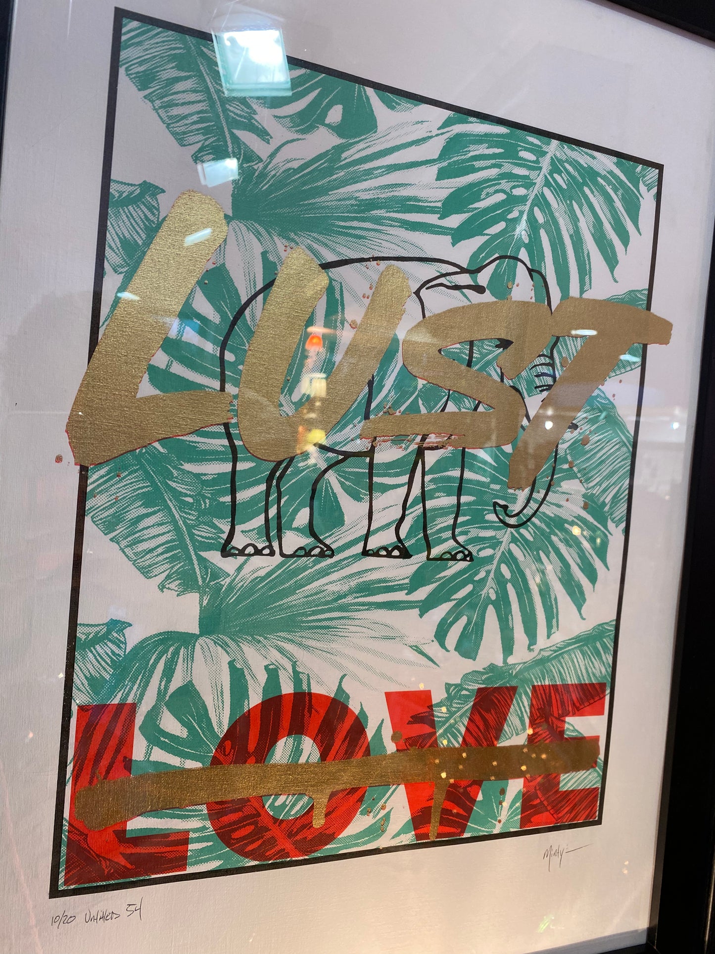 'LUST LOVE' Exclusive ORIGINAL & SIGNED Art signed by Minty