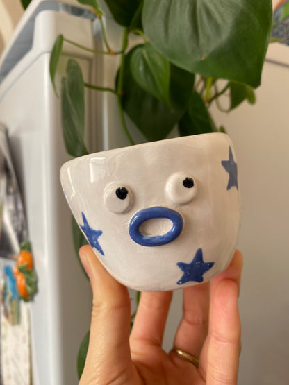 Starry Handmade Ceramic Cup by Studio Pastel