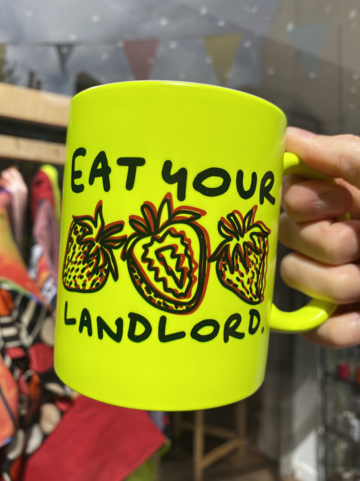 Eat Your Landlord design Mug by Daze Made