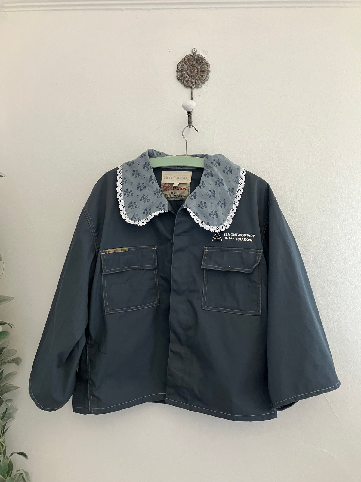 Reworked Floral Collar Jacket  By Here You Are