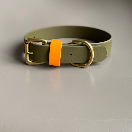Dougie Colourblock BioThane® Dog Collar By Frank's Goods