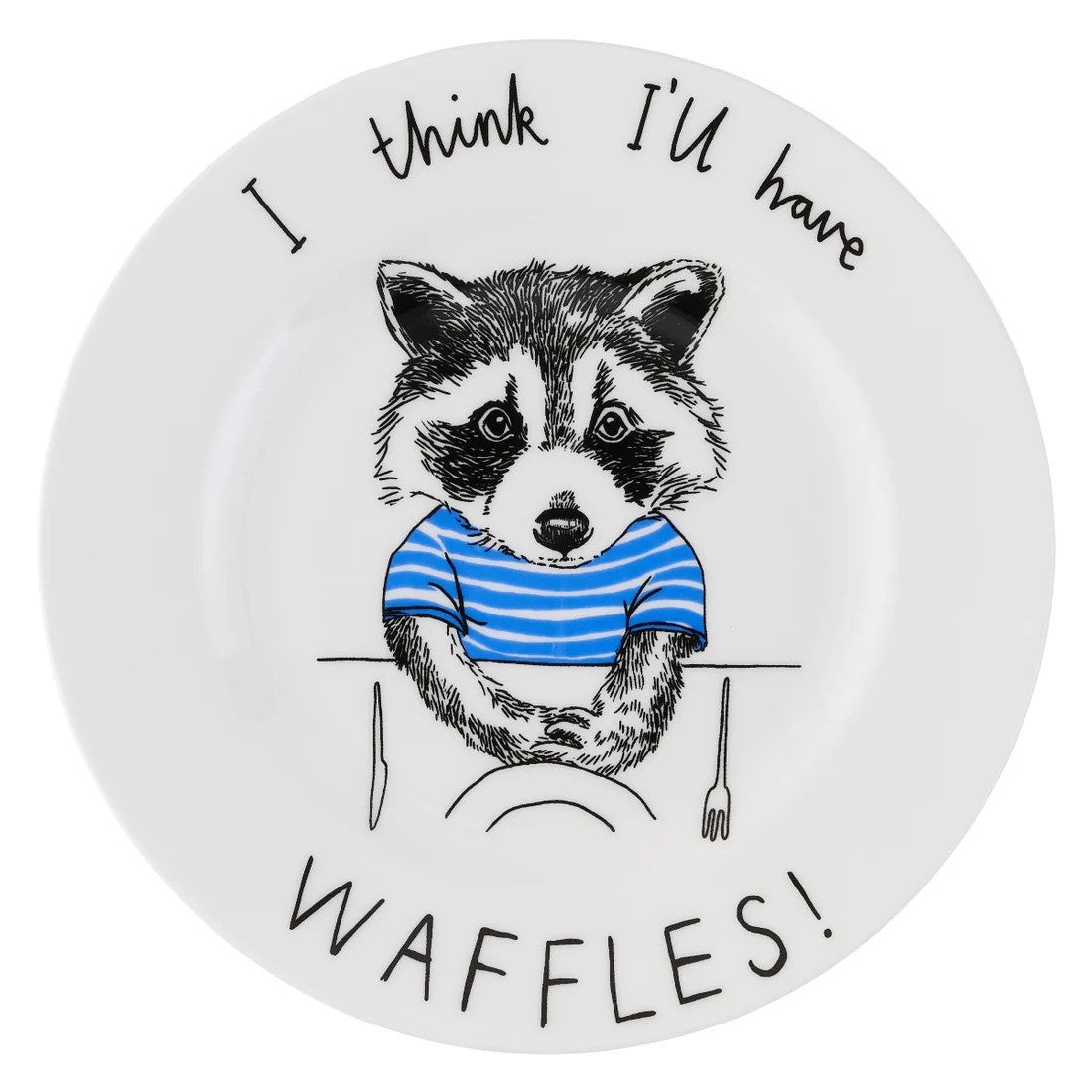 'I Think I'll Have Waffles!' Side Plate by Jimbobart