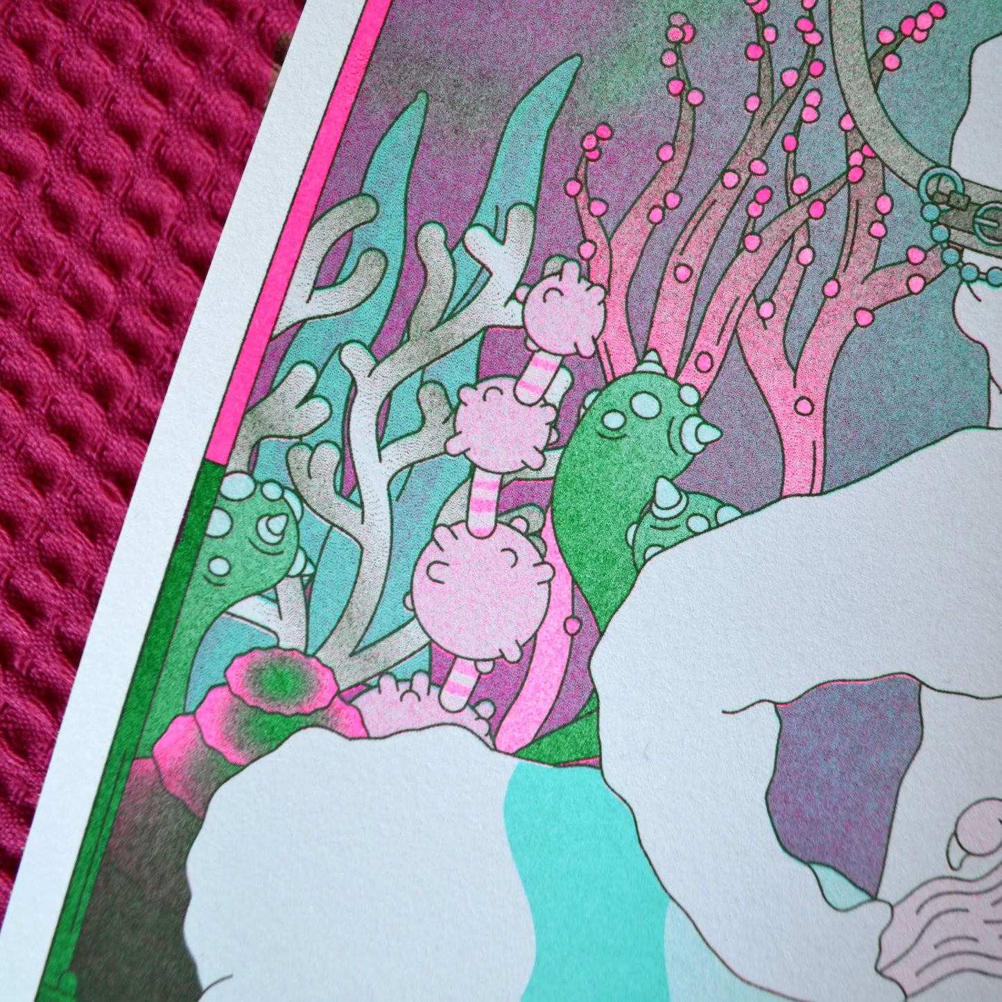 Wisard - Riso A3 Art Print by alice Monvaillier