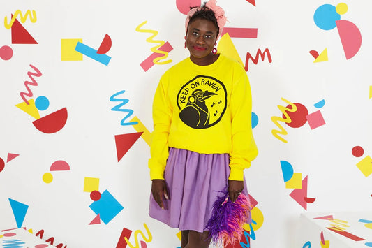 Keep On Raven Unisex Sweatshirt By Hello Dodo