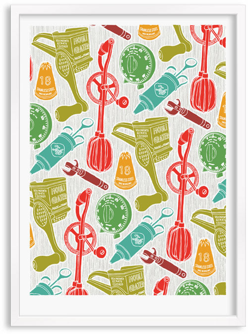 KItchenallia II Screen print by Patrick Edgeley