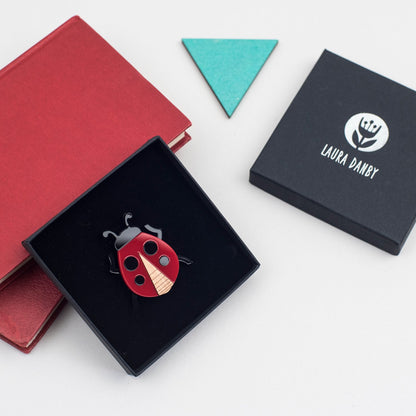 Ladybird Brooch by Laura Danby