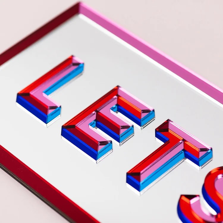 Lets Dance Mirror Sign By Laura Danby