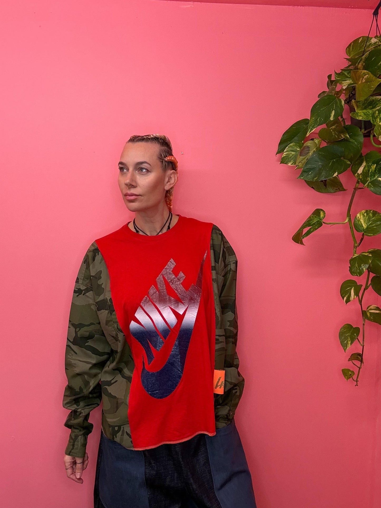 Nike camo lazy top By ByByrd