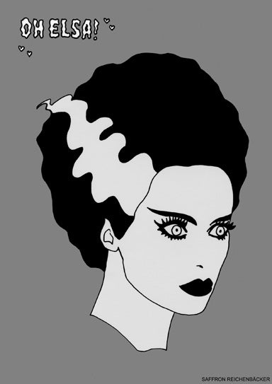 Oh Elsa! Print By Saffron Reichenbacker