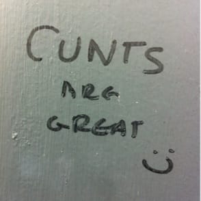 C*nts are Great :) Square Magnet by Lost & Foundry