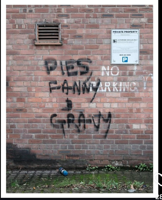 Pies, Fanny & Gravy - Square Magnet by Lost & Foundry