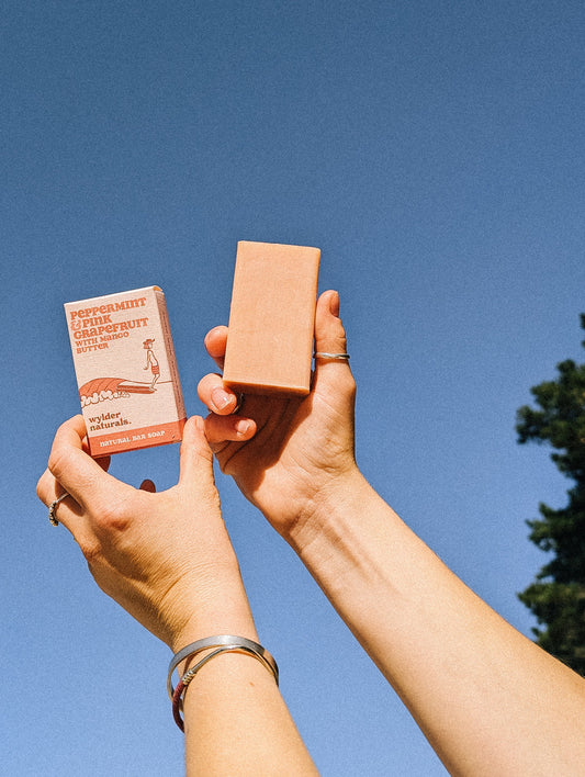 Peppermint & Pink Grapefruit with Mango Butter by Wylder naturals.