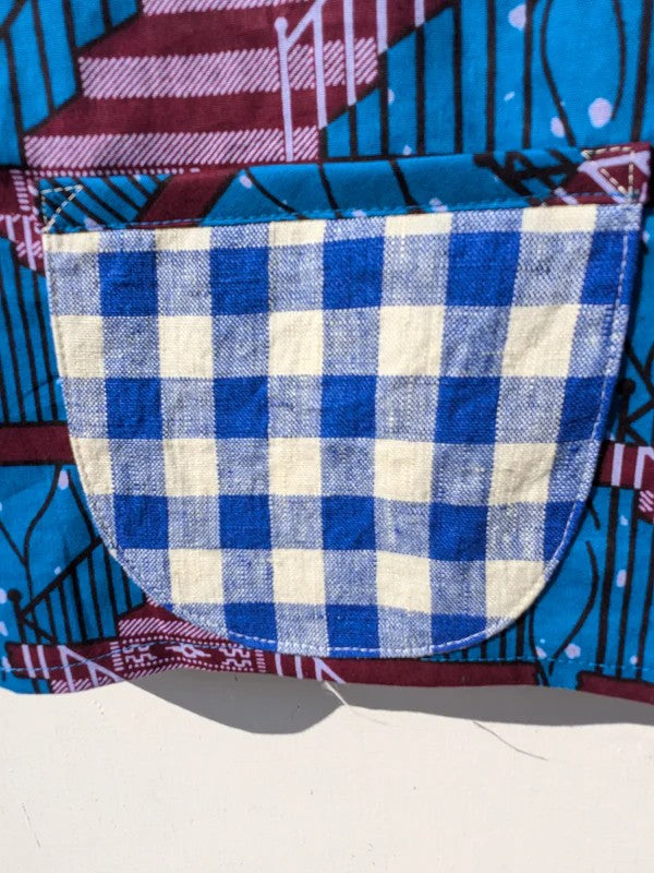 Handmade African Wax Print Square-Cut Top By Patchwork Park