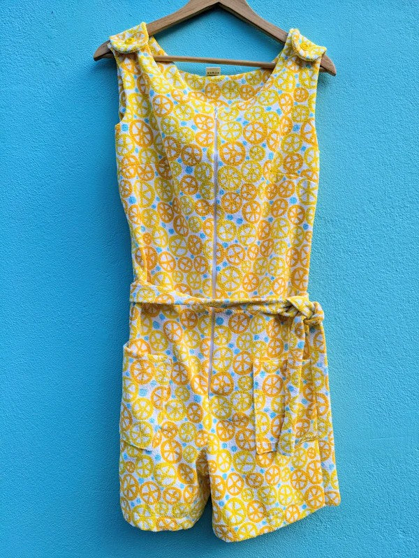 Handmade Vintage Towelling Playsuit By Patchwork Park