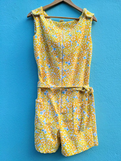 Handmade Vintage Towelling Playsuit By Patchwork Park