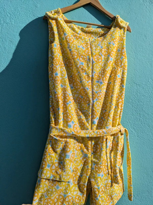 Handmade Vintage Towelling Playsuit By Patchwork Park