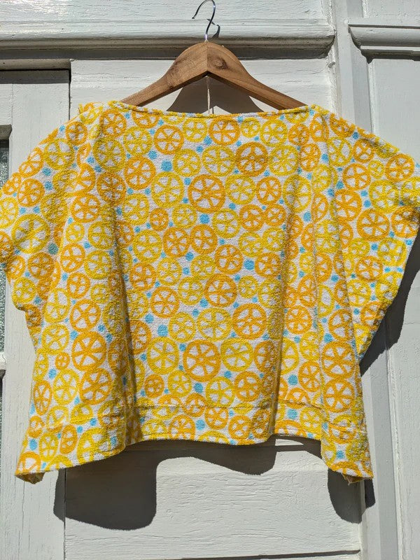 Handmade Vintage Toweling Top By Patchwork Park