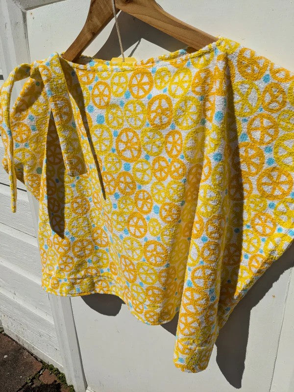 Handmade Vintage Toweling Top By Patchwork Park