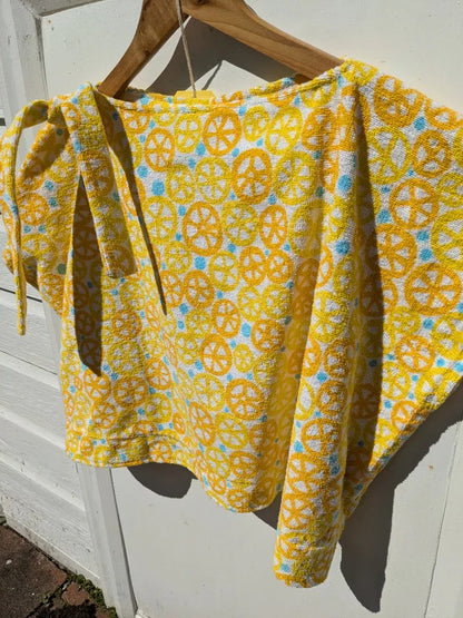Handmade Vintage Toweling Top By Patchwork Park