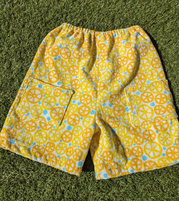 Handmade Vintage Toweling Shorts By Patchwork Park