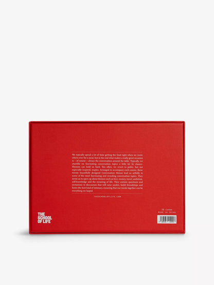 Conversation Menus card set by The School Of Life