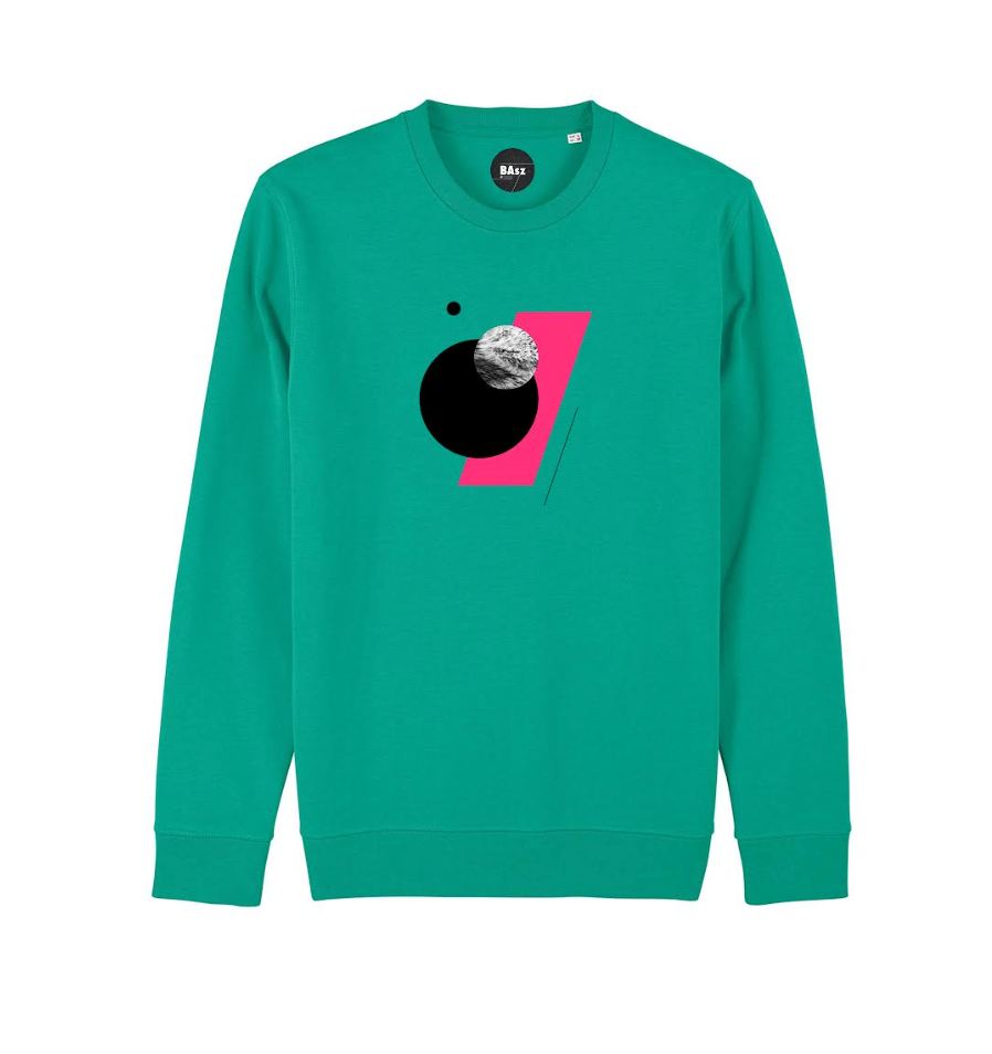 Wave turquoise sweatshirt by Basz