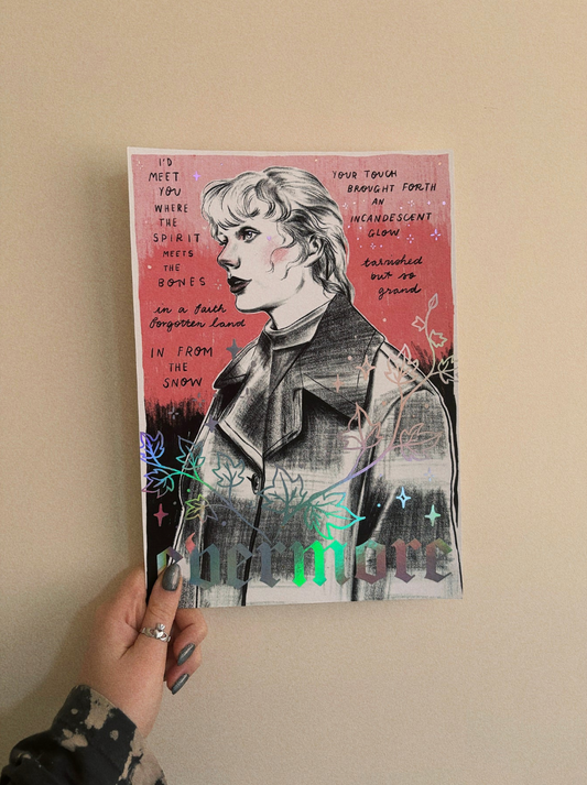 Evermore - Ivy - Taylor Swift - Holographic A4 Art Print by Spilt Milk Press