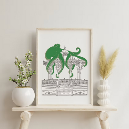 Bandstand, Brighton Art Print by Ruth Wragg-Jones