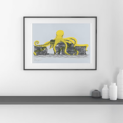 West Pier Art Print by Ruth Wragg-Jones