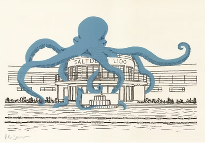 Saltdean Lido Art Print by Ruth Wragg-Jones