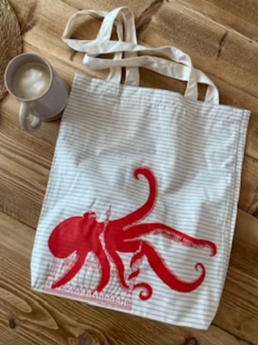 Striped Tote Bag by Ruth Wragg-Jones